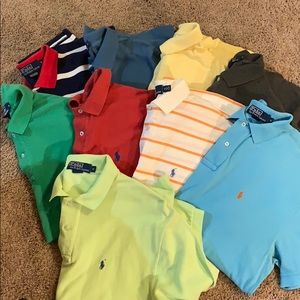 Bundle of 9 men’s polo shirts